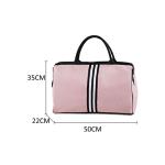 CHDWEY Umhängetaschen für Herren Frauen Sporttasche Stripe Gym Back Fitness Sporttasche Große Reise Handtasche Duffle Bags Über Nacht Wochenende Reisetaschen Männer(Pink)