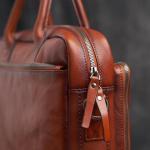 AMZOPDGS Vintage echt lederen tas aktetas heren schoudertas man handtas bruin rood casual 15,6 inch laptoptas (kleur: A, maat: één maat) (A één maat)