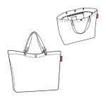 Shopper XL twist coffee – ruime boodschappentas en elegante handtas in één, van waterafstotend materiaal, Twist Coffee, X-Large