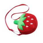 COLLBATH Kindertas Schattige Portemonnee Aardbei Portemonnee Kinderen Aardbei Tas Aardbei Portemonnee Tas Tas Case Kleine Portemonnee Make-up Tas Hoofdtelefoon Cartoon Baby Stof