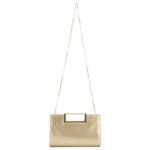 EVEOUT Clutch voor dames, PU-leer, avondhandtas met schouders, Chian partyhandtas, stijlvolle schoudertas voor party diner, goud