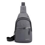 CHDWEY Umhängetaschen für Herren Männer Tasche Geschäft Brusttasche Reise Umhängetasche Messenger Bag Nylon wasserdichte Männer Crossbody Tasche Reise Rucksäcke(Grijs)