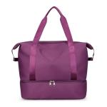 CHDWEY Umhängetaschen für Herren Sport Gym Fitness Trockene nasse Trennung Yoga Bag Reise Handtaschen for Schuhe Frauen Die Schulter SAC de Sport Gepäck Duffle(Purple)
