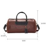 CHDWEY Umhängetaschen für Herren Großvolumige Herrenhandgepäcktasche, Retro Crazy Horse Leder Business Travel Bag, einzelne Schulter-Messenger Bag Outdoor Freizeit Fitness-Tasc