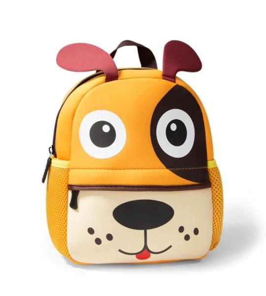 Schoudertas voor kind student/giraf//geit/hond/eekhoorn-dinosaurus/aap/kip-uil vormige schooltas, Kleine Puppy