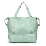 CHDWEY Umhängetaschen für Herren Sport Gym Fitness Trockene nasse Trennung Yoga Bag Reise Handtaschen for Schuhe Frauen Die Schulter SAC de Sport Gepäck Duffle(Green)
