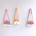 PACKOVE Kinderrugzak regenboog rugzak schoudertas draagtas organizer-tas hangende opbergtas meisjes schoudertassen voor schoudertassen portemonnee voor meisjes