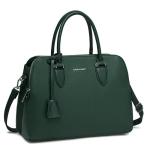 - Bugatti dameshandtas - top handvat imitatielederen tas - schouder- of crossbody draagtas met meerdere compartimenten en zakken - dames shopper elegante boodschappentas, Groen
