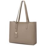 Zachte PU Lederen Handtas Grote Schouder Crossbody Tas Hobo Tote Handtassen Elegante Top Handvat en met Lange Riem voor Vrouwen Dames, A-kaki
