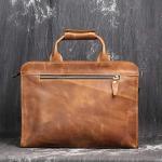 CHDWEY Umhängetaschen für Herren Retro-Mode erste Schicht aus Leder Laptop Umhängetasche diagonal Tasche handgemachte Leder Aktentasche