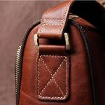 Vintage schoudertas van echt leer heren schouder casual classic messenger man tassen (A)