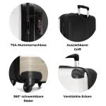 NoBoringSuitcases.com Kinderkoffer, handbagage, harde koffer met TSA-slot, jongens en meisjes, trolley, reiskoffer, draagtas, rolkoffer, klein of middelgroot, 40 kleine pinguïn, k