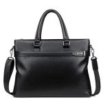 CHDWEY Umhängetaschen für Herren Herren 14-Zoll-Laptop-Tasche Aktentasche Geschäftsleute Handtasche Schultertasche Messenger Bag(Black)