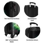NoBoringSuitcases.com Kinderkoffer, handbagage, harde koffer met TSA-slot, jongens en meisjes, trolley, reiskoffer, draagtas, rolkoffer, klein of middelgroot, 11 voetbal in groen, 
