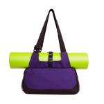 CHDWEY Umhängetaschen für Herren Yoga Umhängetasche Lässig Sport Fitness Crossbody Pack Outdoor Gym Yoga Matte Lagerung Leinwand Bag 41 x 20 cm(Purple)
