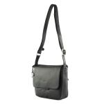 Timeless boodschappentas van rundleer, eenheidsmaat, oceaanblauw, 25 x 20 x 7 cm, Crossbody Tas