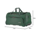 Travelite Basics Fresh reistas met wieltjes, 71 cm, donkergroen, reistas met wieltjes