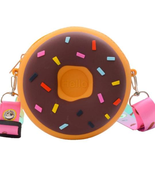 UnoSheng Schulterriemen Für Taschen Kurz Kinder-Umhängetasche, rund, Regenbogen-Druck, Mädchen, verstellbar, mehrfarbig, Umhängetasche für die Schule Objektiv Taschen 50 Mm
