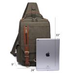 KAUKKO Canvas Tactical Vintage Borsttas Tactical Schoudertas