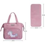 Bebamour Eenhoornpop luiertas met pop wikkelmat dragen pop accessoires mode kinderen meisjes babytas