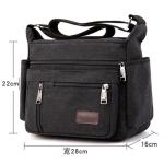 CHDWEY Umhängetaschen für Herren Casual Männer Umhängetasche Hohe Qualität Vintage Crossbody Bag Man Messenger Bag Leinwand Männliche Business Handtaschen(Auburn)