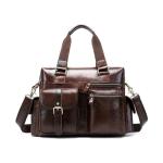 SPYBY Schoudertassen leren handtassen, duffeltassen voor mannen, bagareizen duffels 's nachts weekendtassen (kleur: rood)