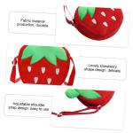 COLLBATH Kindertas Schattige Portemonnee Aardbei Portemonnee Kinderen Aardbei Tas Aardbei Portemonnee Tas Tas Case Kleine Portemonnee Make-up Tas Hoofdtelefoon Cartoon Baby Stof