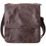 Leathario Leren schoudertas voor heren, messgerbag, leren tas voor business, retro