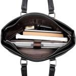 CHDWEY Umhängetaschen für Herren Herren Lederaktenkoffer, für Reisebüro Business Bag Große wasserdichte Tasche mit Fit Laptop Große Kapazität Geeignet für Arbeit/Schule/im 