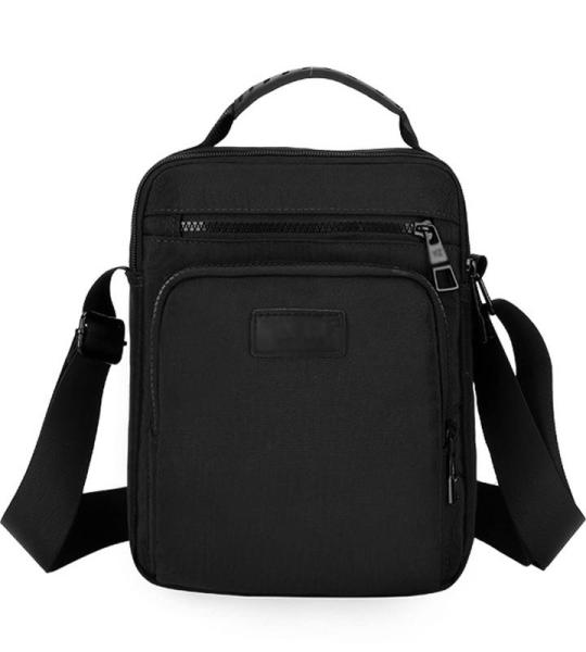 CHDWEY Umhängetaschen für Herren Umhängetasche for männliche Handtasche Gute Quaity Crossbody Bags Business Casual Messenger Bag Männer Kleine Tasche Reisetaschen(Black)