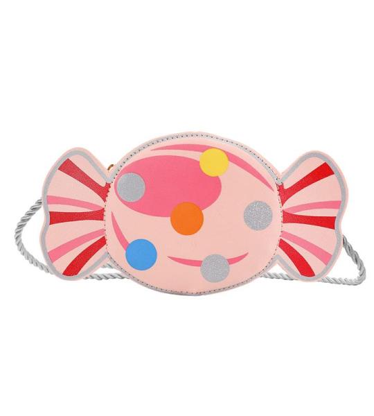 PU Lederen Messenger Kinderen Tas, Meisjes Handtas, Kinderen Cross Body Tassen, met Ritssluiting, voor Feest, Winkelen, Fotografie, Performance (Roze, Snoep)