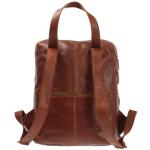 LECONI Grote rugzak leren rugzak voor vrouwen en mannen, DIN A4, vrijetijdsrugzak, modern, van nappaleder, rundleer, dames en heren, leer, 31 x 40 x 15 cm, LE1020