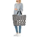 Shopper XL op-art - ruime boodschappentas en elegante handtas in één, van waterafstotend materiaal, Op-art, X-Large, shopper XL