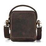Retro kleine vierkante tas messenger handtas casual business kleine tas schoudertas herentas (B 17 x 20 x 8 cm)