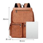 CHDWEY Umhängetaschen für Herren Multi Pocket Rucksack Männer Mode Rucksack Casual Sport Rucksack Teenager Gute Qualität Männer Rucksack Handtasche(Lightbrown)
