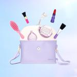Handtas voor tienermeisjes, crossbody, leer, kleine portemonnee, PU-tas, cadeaus voor kinderen, meisjes, peuters, met strap, Taro Purple