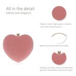NICOLE&DORIS Avondtas voor dames, bankettas, schouderketting, schoudertas voor bruiloft, Lichtroze, M, Handtas