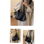 CXINLky Schoudertas voor dames, PU-leer, kleine draagtas, schoudertas, zachte hobo handtassen, effen tas, handtas, schoudertas voor vrouwen
