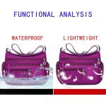 Nylon schoudertas, Multi Pocket Grotere Capaciteit Handtas, Casual Crossbody Handtas voor Vrouwen, Waterdichte Nylon Schouder Handtassen, Messenger Bag, Anti-Diefstal Tote Bag, mar