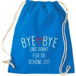 Shirtinstyle Gymtas, bye bye en dank voor de mooie tijd, opvoeder, leraar, leraren, gymtas, tas, schooltas, kleuterschool