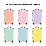 NoBoringSuitcases.com Handbagage, harde koffer met TSA-slot, voor volwassenen en vrouwen, trolley, reiskoffer, draagtas, rolkoffer, klein of middelgroot, 11 pastel, koffer