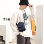 CHDWEY Umhängetaschen für Herren Kleine Umhängetasche for Männer lässig wasserdicht Nylon Messenger Bag Business weiche multifunktionale tragbare Reise Handtaschen Sack(Navy B