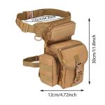 Waterdichte motortas heren beentas heup motorfiets packs heuptas utility riem pack zakje verstelbare wandelen mannelijke outdoor vrije tijd sport (kleur6)