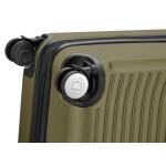 HAUPTSTADTKOFFER Midden grote harde koffer, TSA, 4 wielen, check-in bagage met 8 cm volumevergroting, 77 cm, 130 liter, grafiet, Avocado., koffer