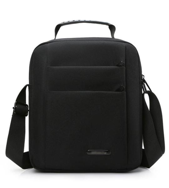 CHDWEY Umhängetaschen für Herren Männer Handtasche Nylon Männer Umhängetasche Reine Farbe Casual Crossbody Tasche for Männliche Geschäftsreisen Multifunciton Männer Tasche(