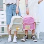 TENDYCOCO Rugzak transparante boekentas Ita Bag helder schooltas waterdicht voor vrouwen meisjes, wit