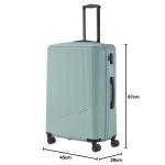 Travelite Koffer met 4 wielen, 3-delig, maten L/M/S, bagage serie Bali: ABS hardshell trolleys, munt, Trolley met harde schaal met 4 wielen