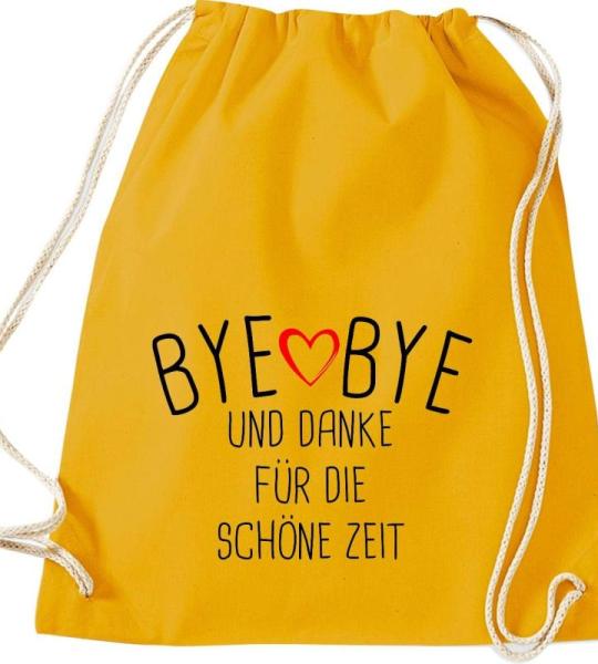 Shirtinstyle Gymtas, bye bye en dank voor de mooie tijd, opvoeder, leraar, leraren, gymtas, tas, schooltas, kleuterschool