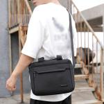 CHDWEY Umhängetaschen für Herren Männer Umhängetasche Aktentasche Crossbody Bag Hohe Qualität Mann Laptop Messenger Bag Nylon Lässige Männliche Geldbörse Handtaschen(Grijs)
