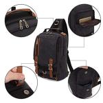 KAUKKO Canvas Tactical Vintage Borsttas Tactical Schoudertas